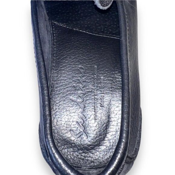 Sandrino by Sandro Moscoloni Black Leather Horse Bit Style Loafers Men's 8.5 - Picture 9 of 11